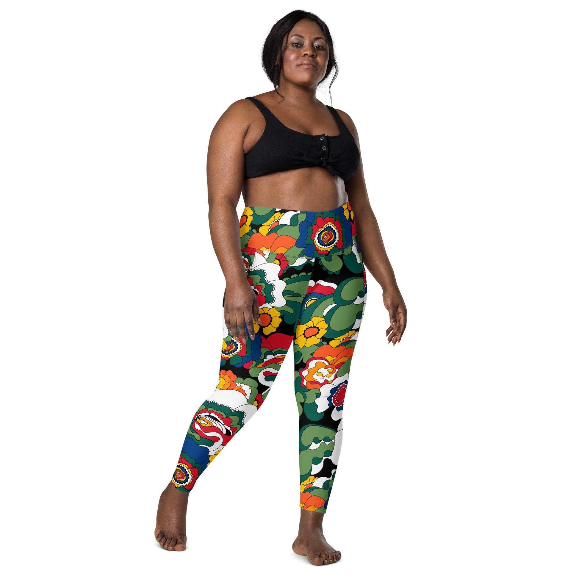 GROOVY KURBITS black - Leggings With Pockets - SHALMIAK