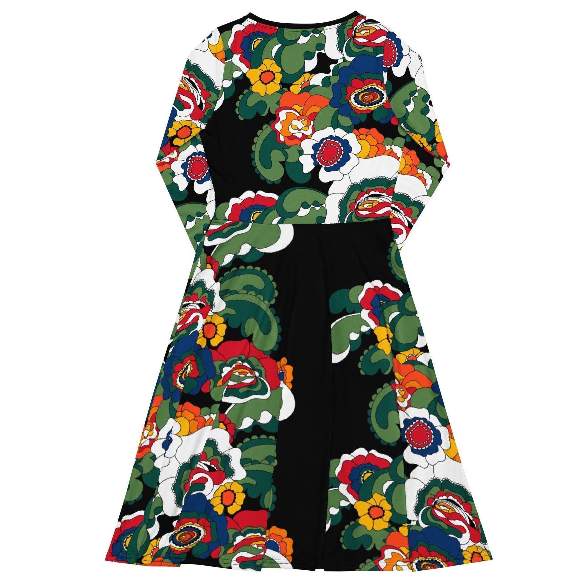 GROOVY KURBITS black - Midi Dress With Pockets - SHALMIAK