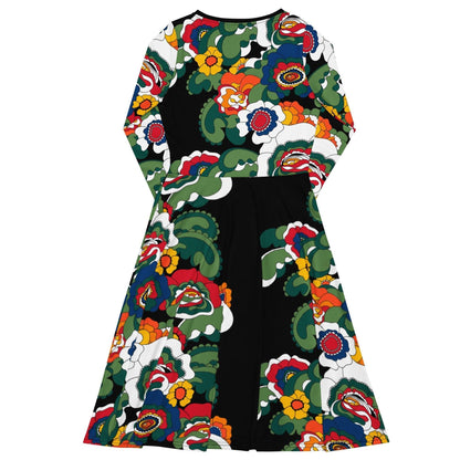 GROOVY KURBITS black - Midi Dress With Pockets - SHALMIAK