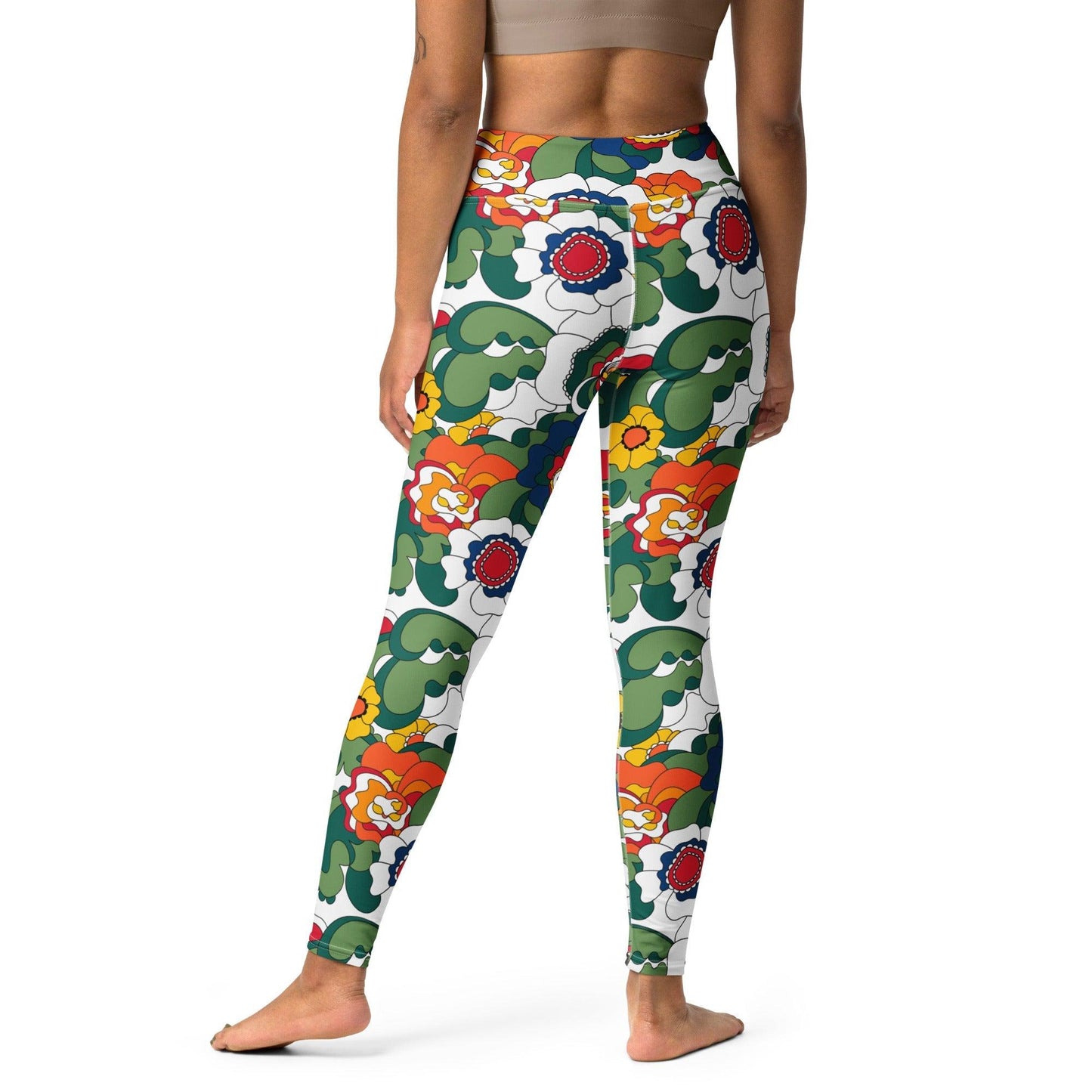 GROOVY KURBITS white - Yoga Leggings - SHALMIAK