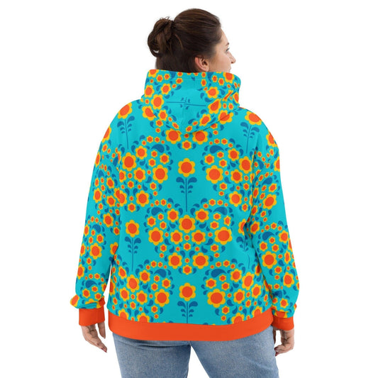 HEARTBEAT orange blue - Hoodie - SHALMIAK