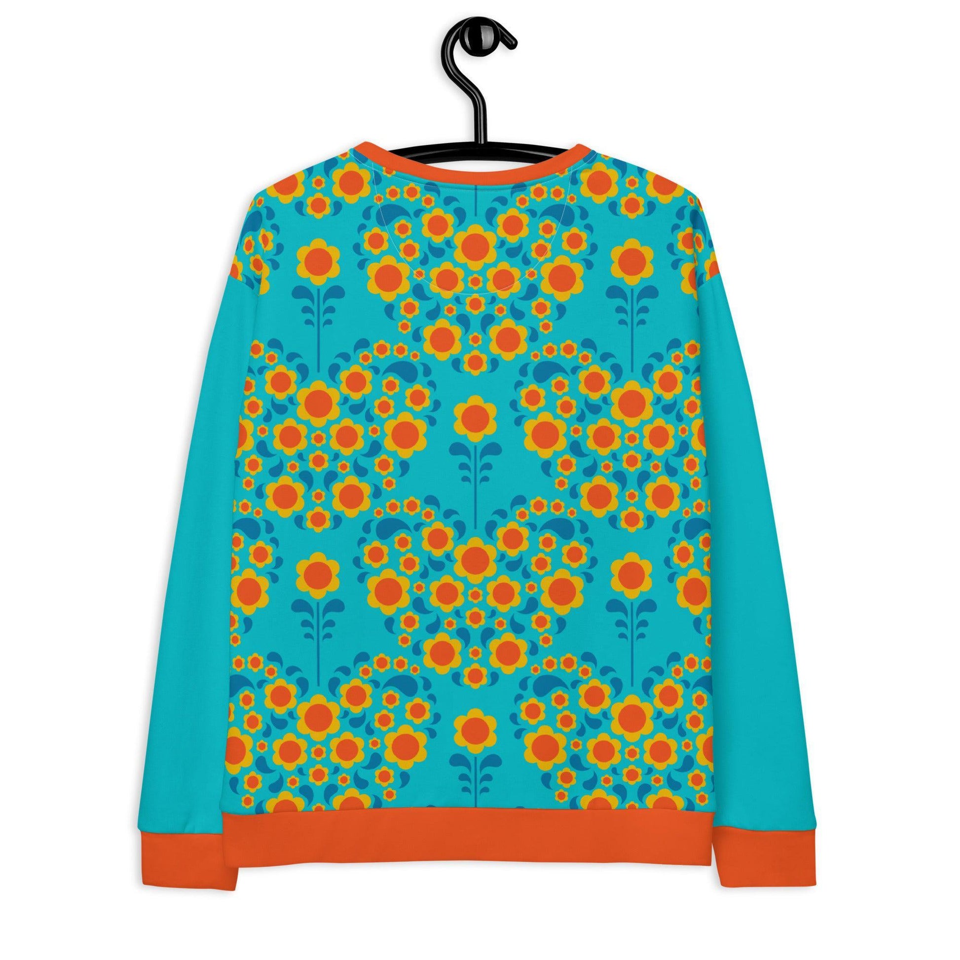 HEARTBEAT orange blue - Sweatshirt - SHALMIAK