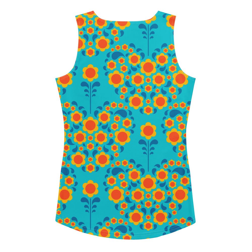 HEARTBEAT orange blue - Tank Top - SHALMIAK