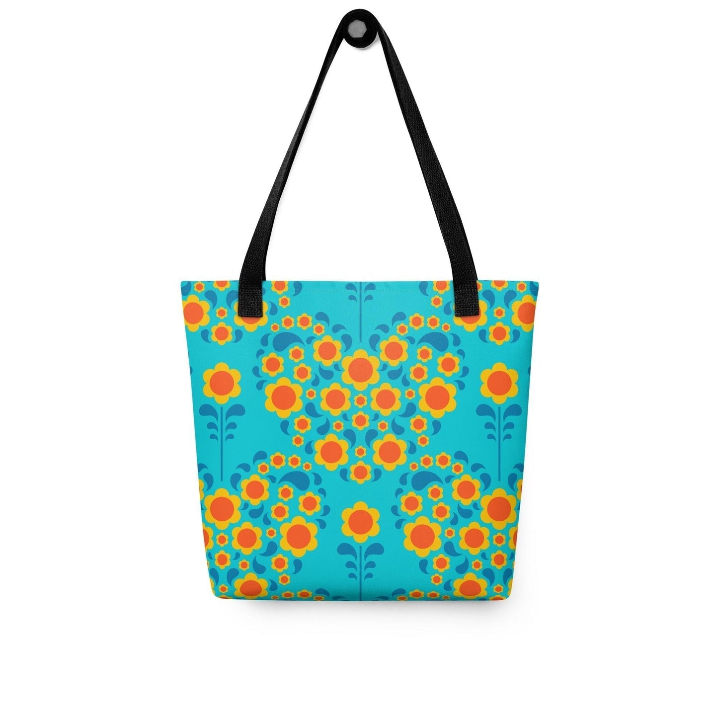 HEARTBEAT orange blue - Tote Bag - SHALMIAK