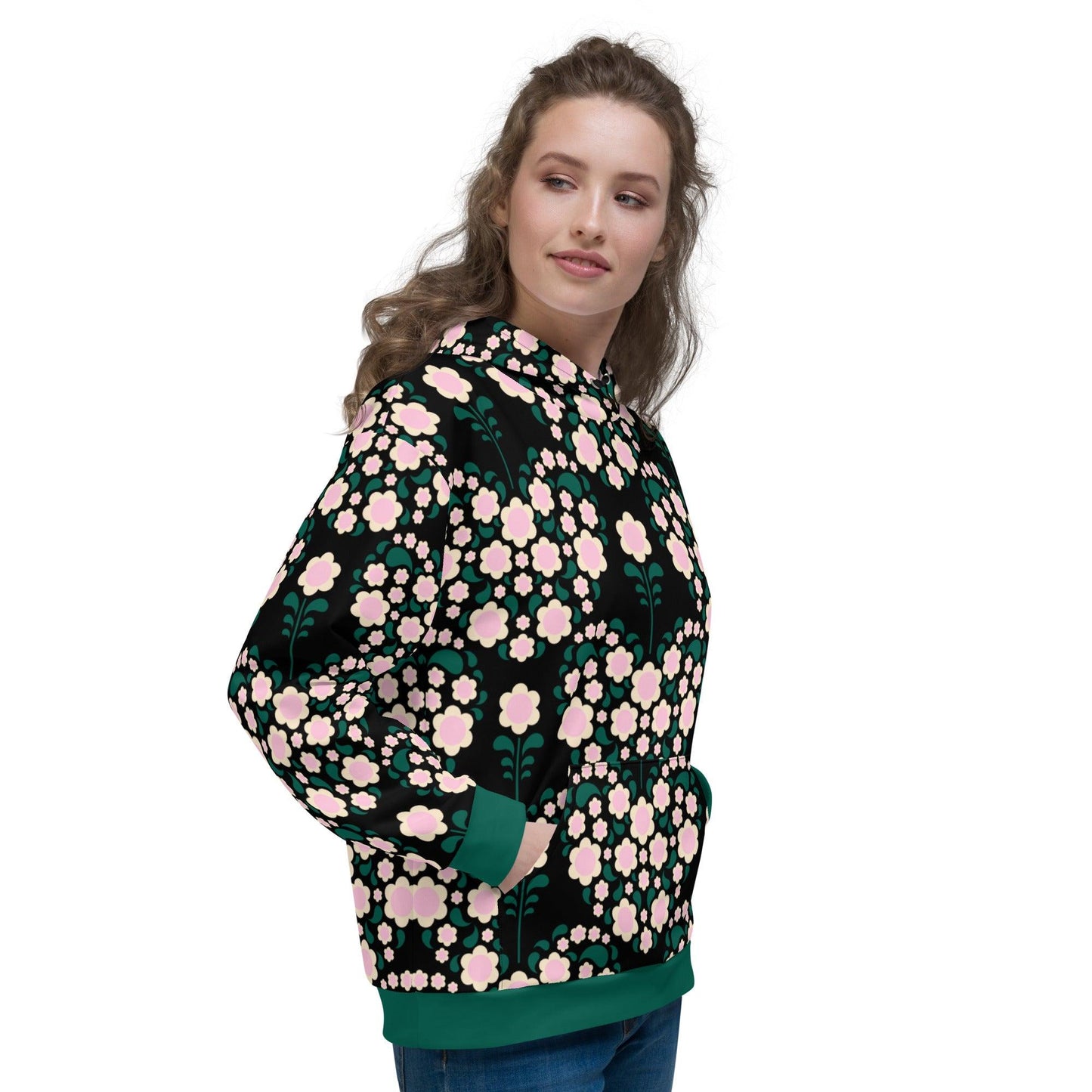 HEARTBEAT pink black - Hoodie - SHALMIAK