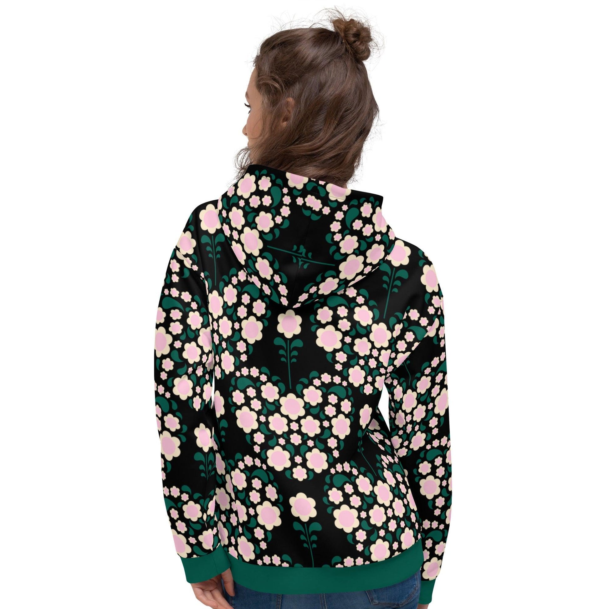 HEARTBEAT pink black - Hoodie - SHALMIAK