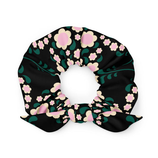 HEARTBEAT pink black - Scrunchie - SHALMIAK