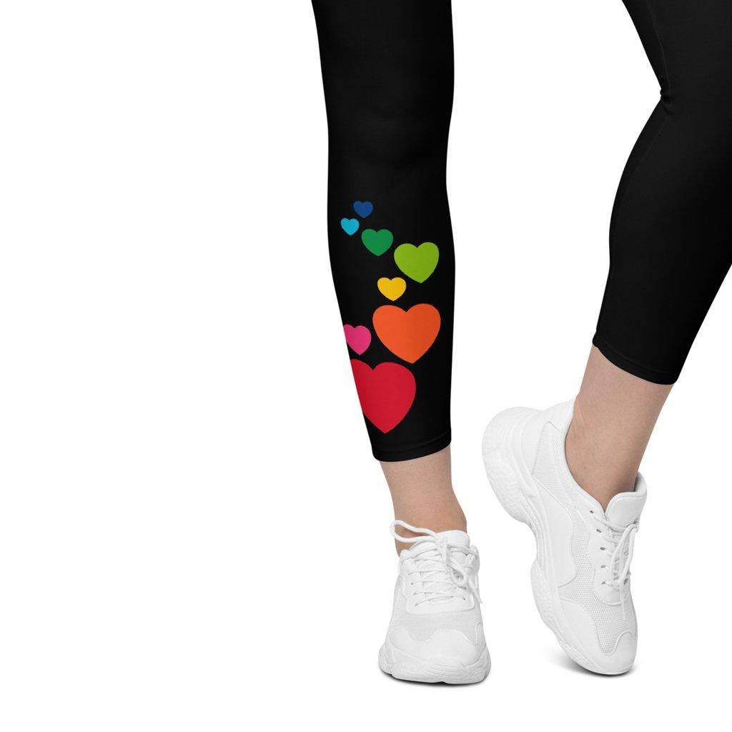 HEARTS color - Leggings With Pockets - SHALMIAK
