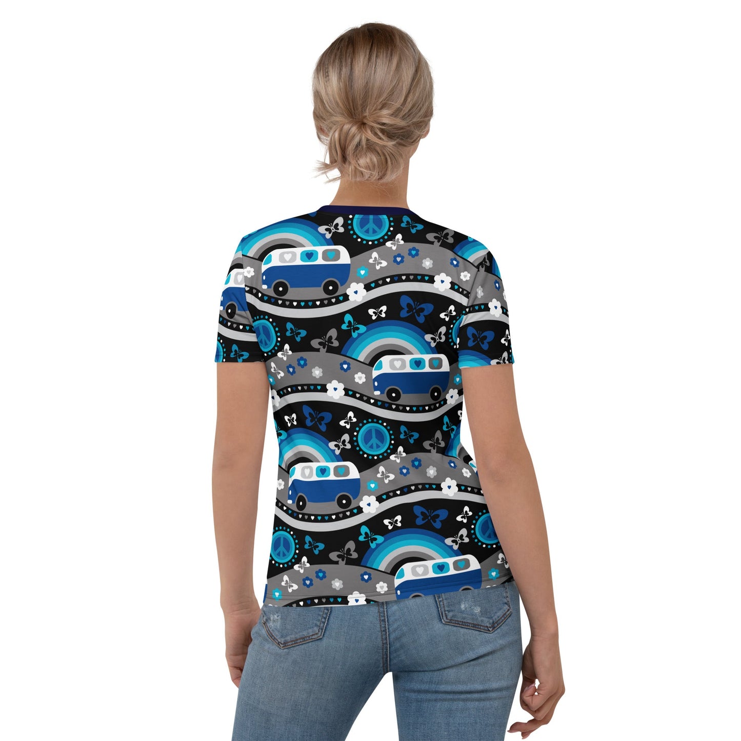 HIPPIE DAY cosmic blue - Woman's T-Shirt - SHALMIAK