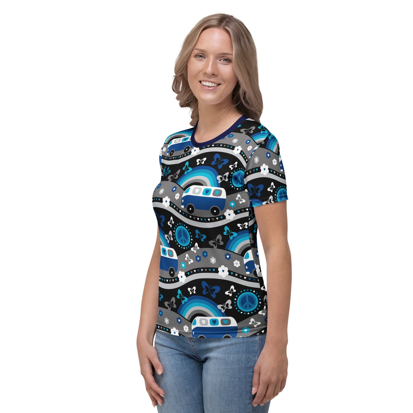 HIPPIE DAY cosmic blue - Woman's T-Shirt - SHALMIAK