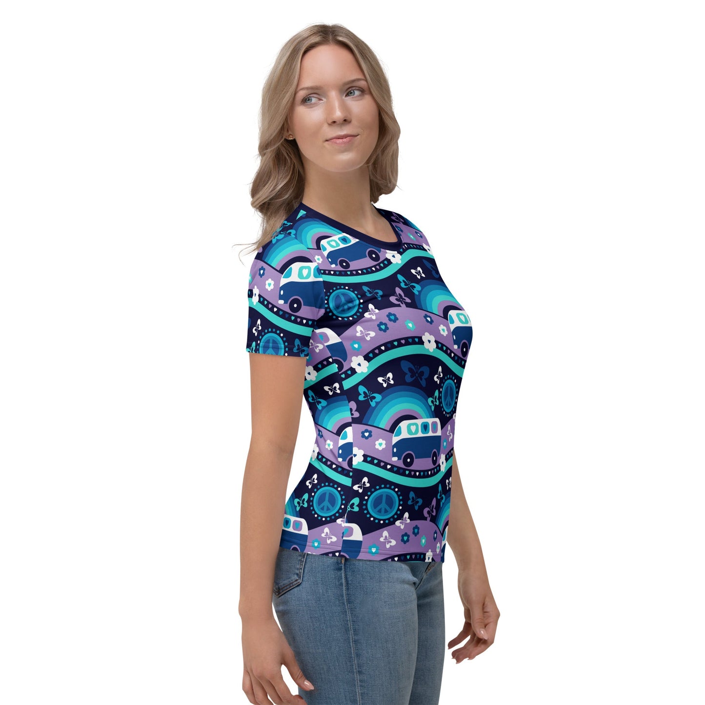 HIPPIE DAY magic blue - Woman's T-Shirt - SHALMIAK