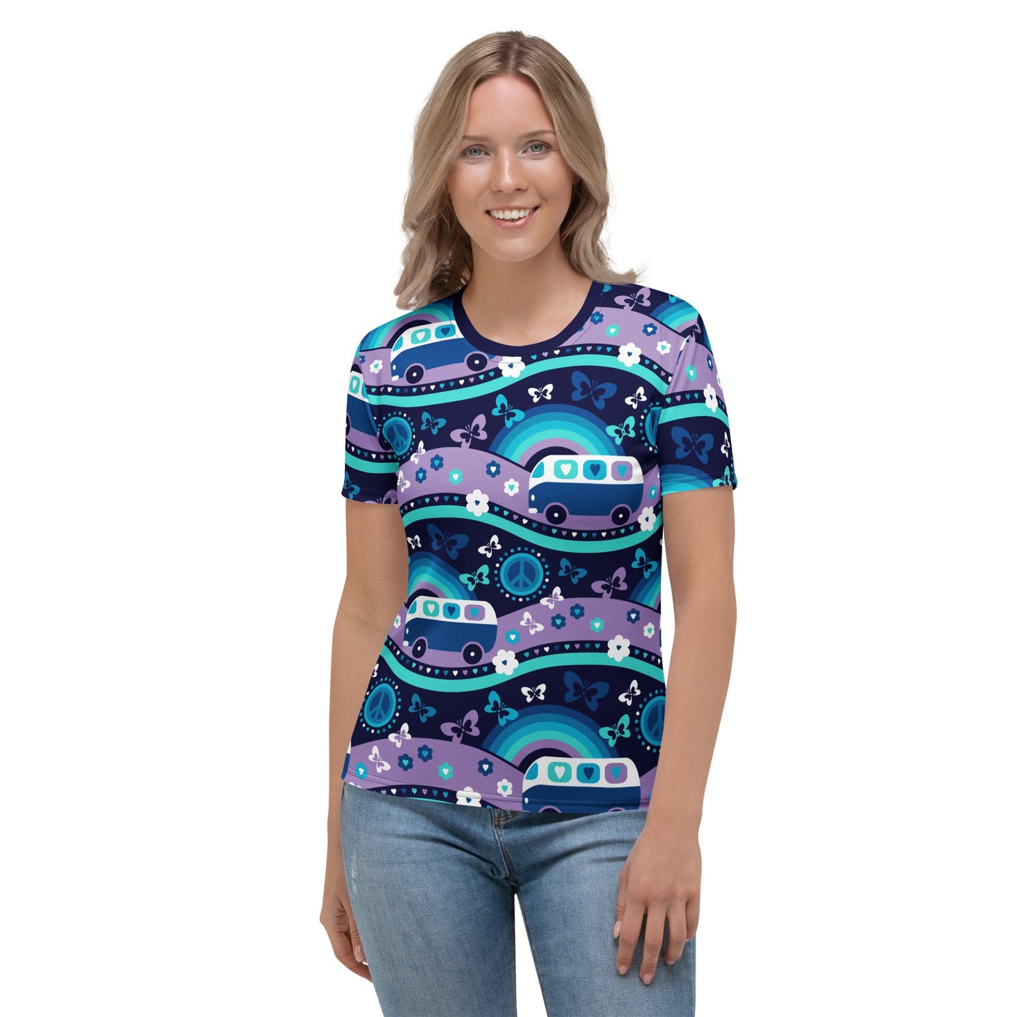 HIPPIE DAY magic blue - Woman's T-Shirt - SHALMIAK