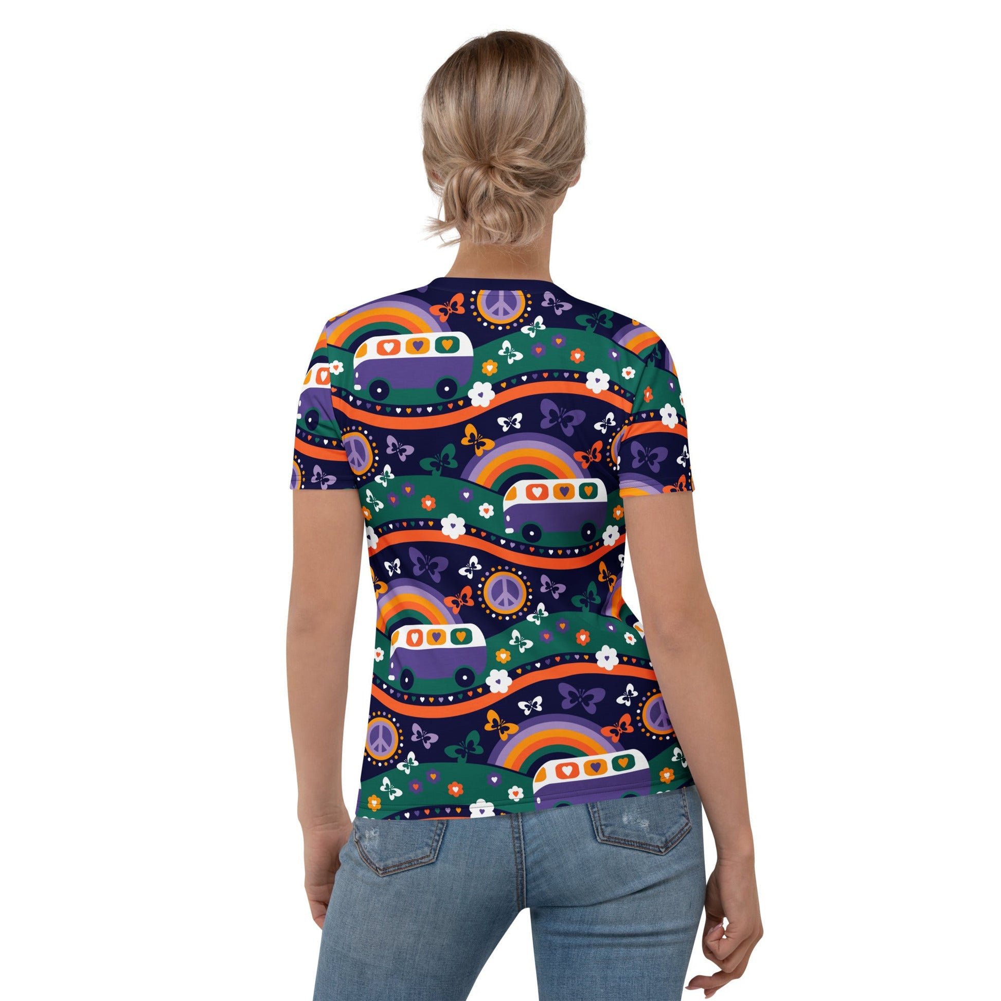 HIPPIE DAY purple - Woman's T-Shirt - SHALMIAK