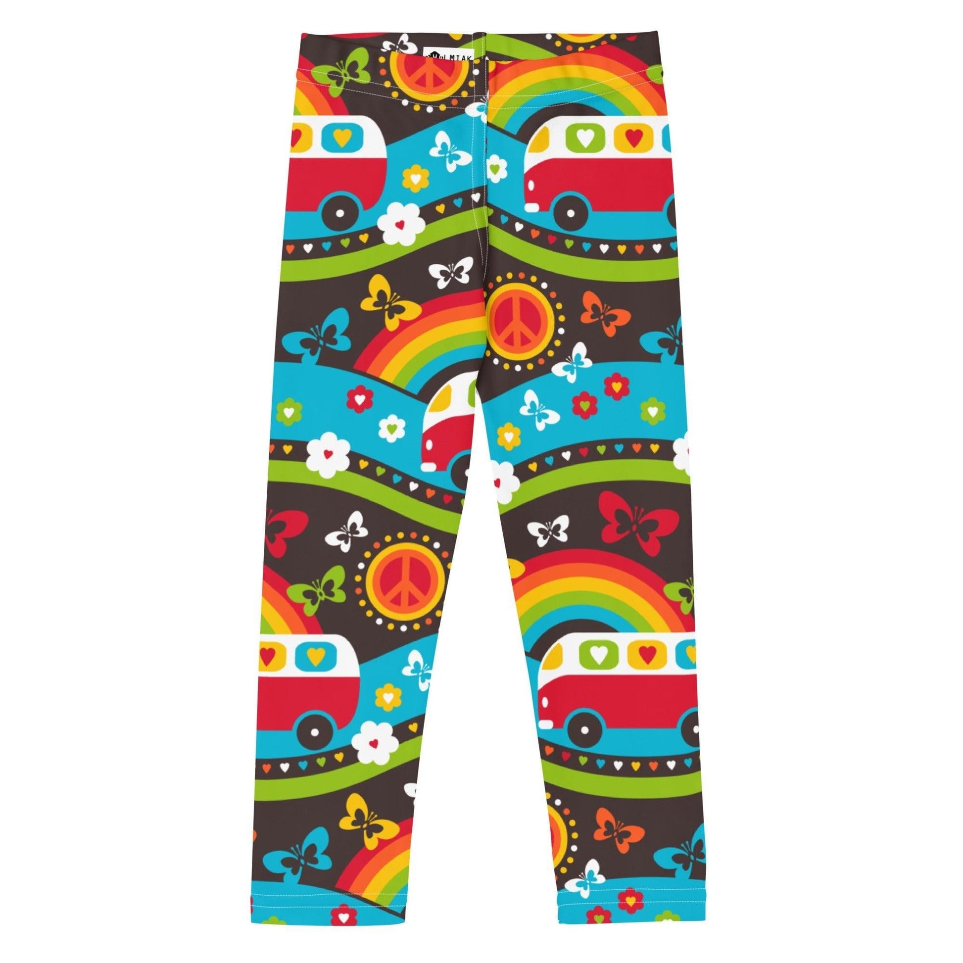 HIPPIE DAY rainbow - 2 - Kids' Leggings - SHALMIAK