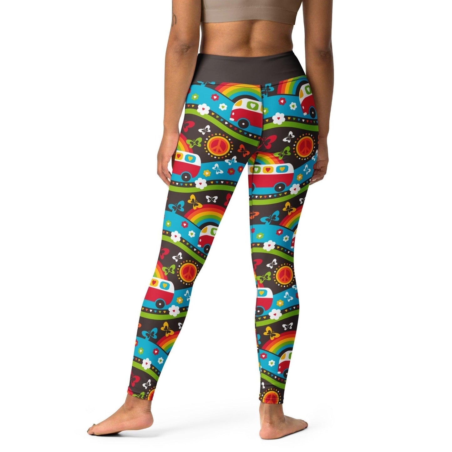 HIPPIE DAY rainbow - 2 - Yoga Leggings - SHALMIAK