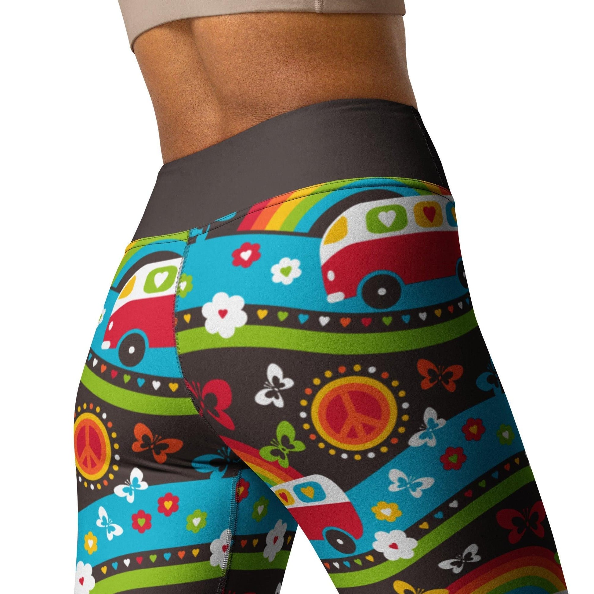 HIPPIE DAY rainbow - 2 - Yoga Leggings - SHALMIAK