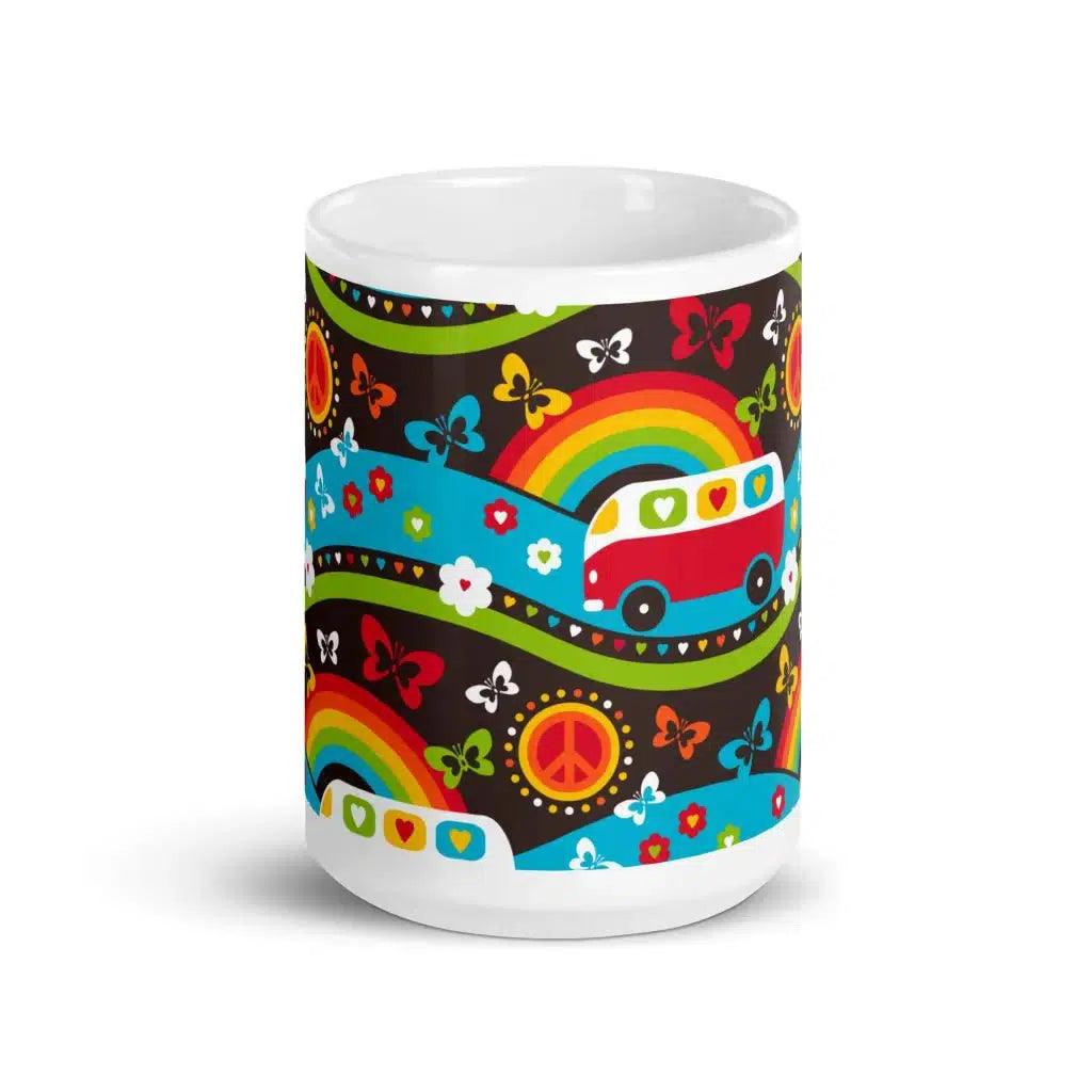HIPPIE DAY rainbow - Mug - SHALMIAK