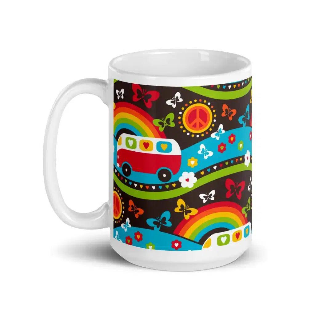 HIPPIE DAY rainbow - Mug - SHALMIAK