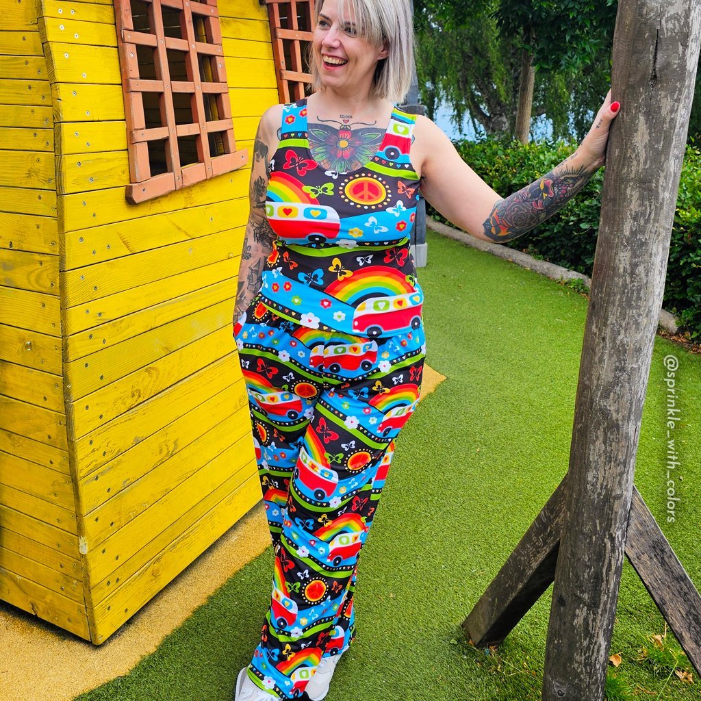 HIPPIE DAY rainbow - Pants - SHALMIAK