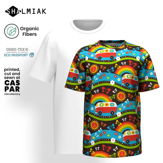 HIPPIE DAY rainbow - T-shirt (organic cotton)