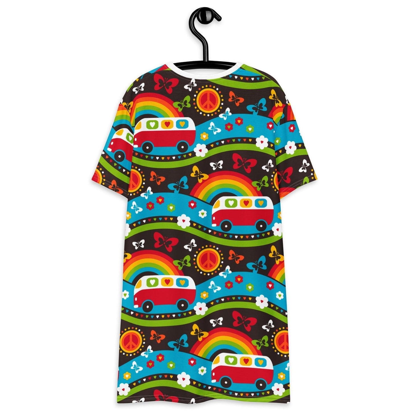 HIPPIE DAY rainbow - T-Shirt Dress - SHALMIAK