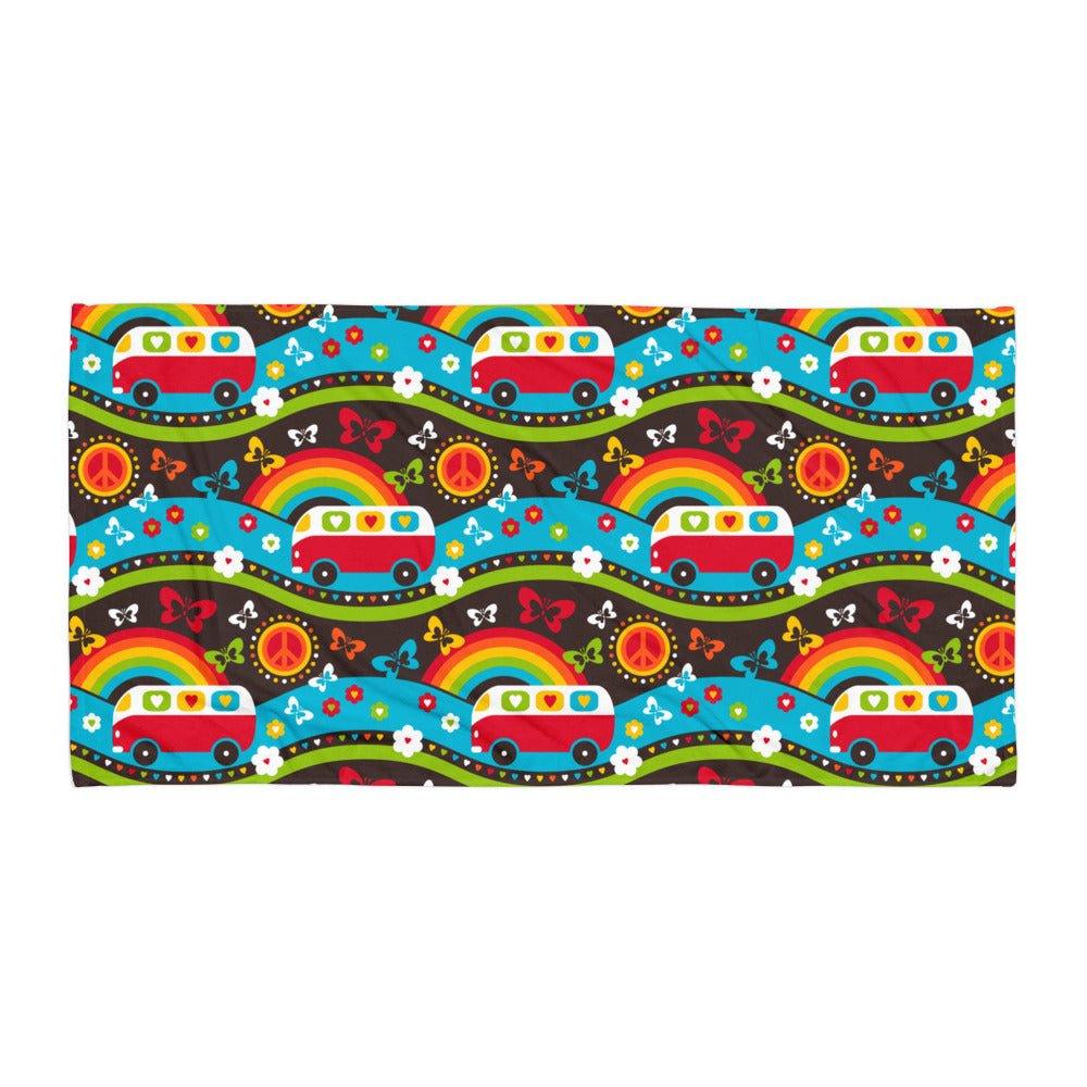 HIPPIE DAY rainbow - Towel - SHALMIAK