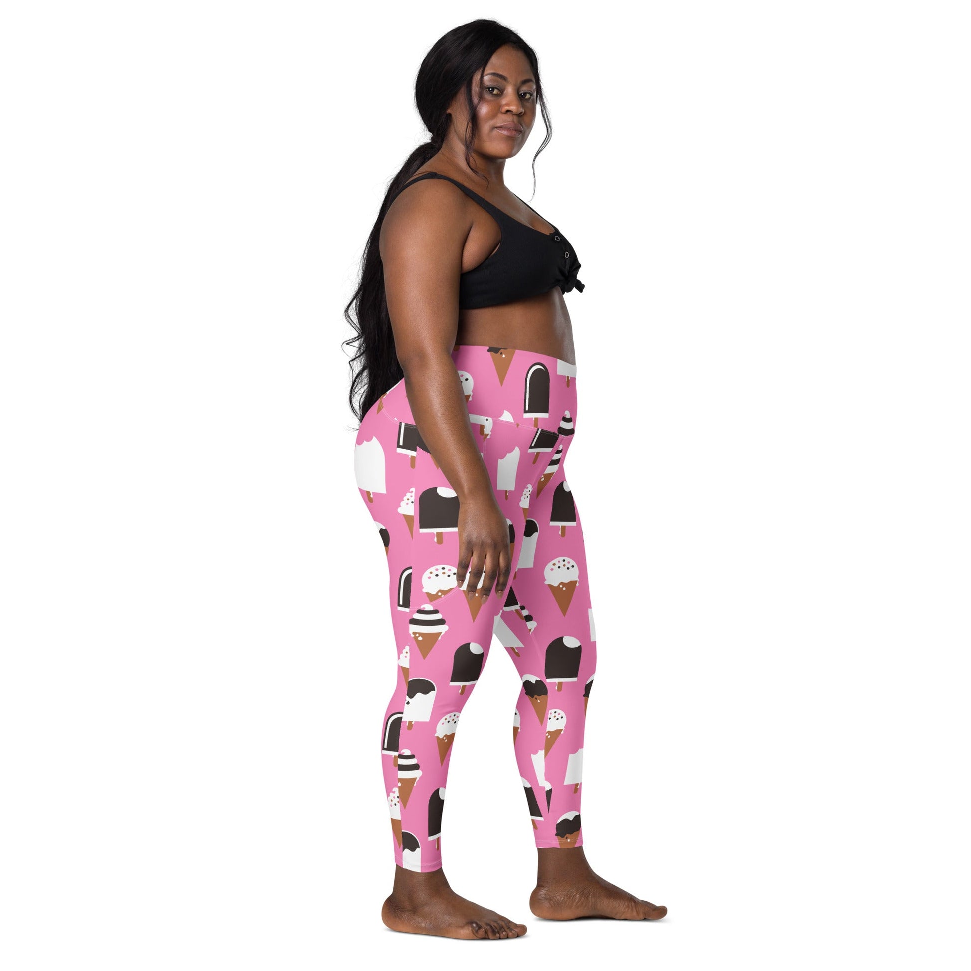 JÄDE pink - Leggings with pockets - SHALMIAK