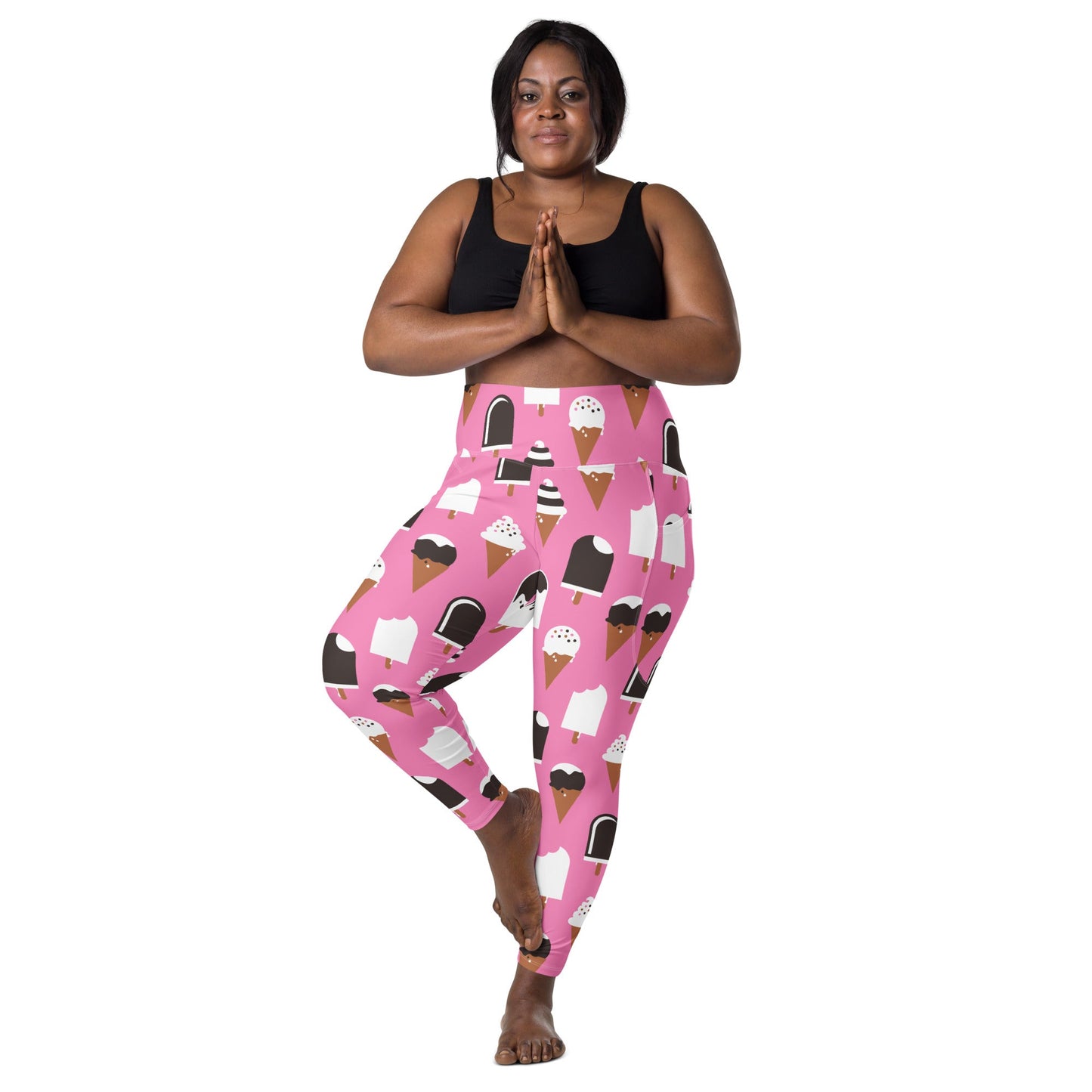 JÄDE pink - Leggings with pockets - SHALMIAK