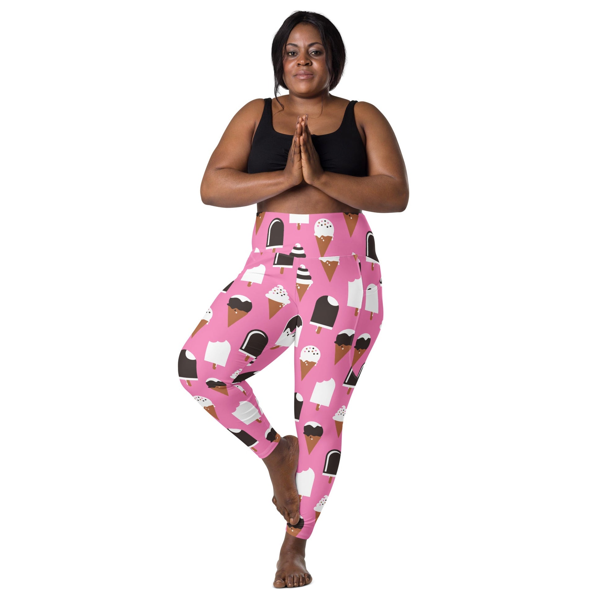 JÄDE pink - Leggings with pockets - SHALMIAK