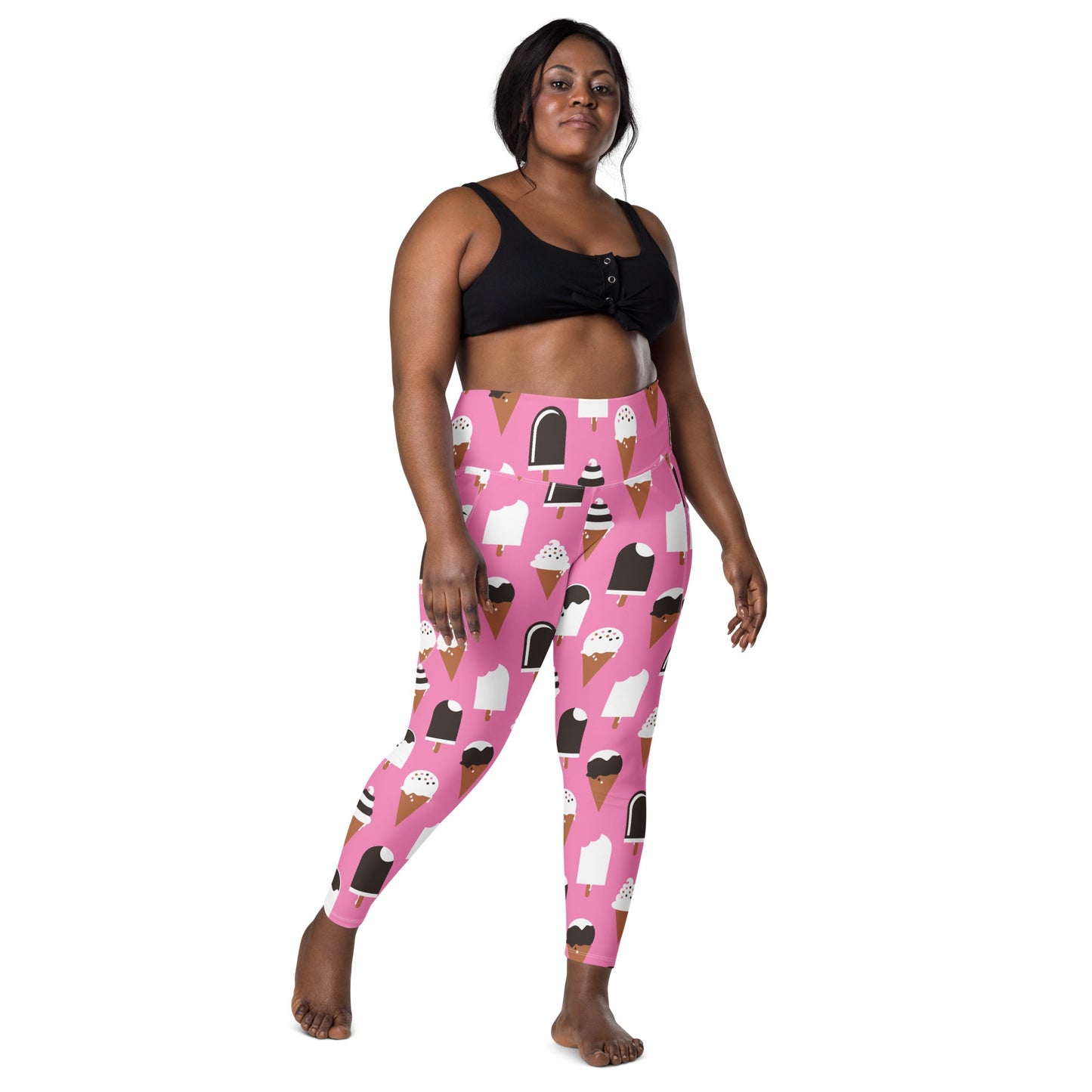JÄDE pink - Leggings with pockets - SHALMIAK