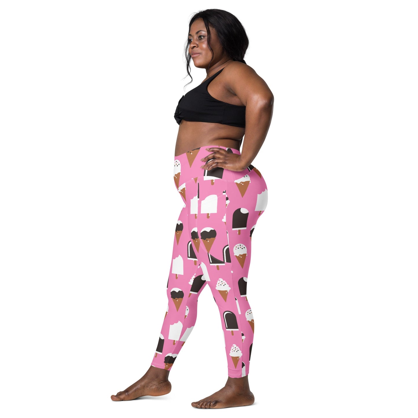 JÄDE pink - Leggings with pockets - SHALMIAK