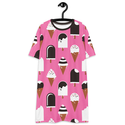 JÄDE pink - T-Shirt Dress - SHALMIAK