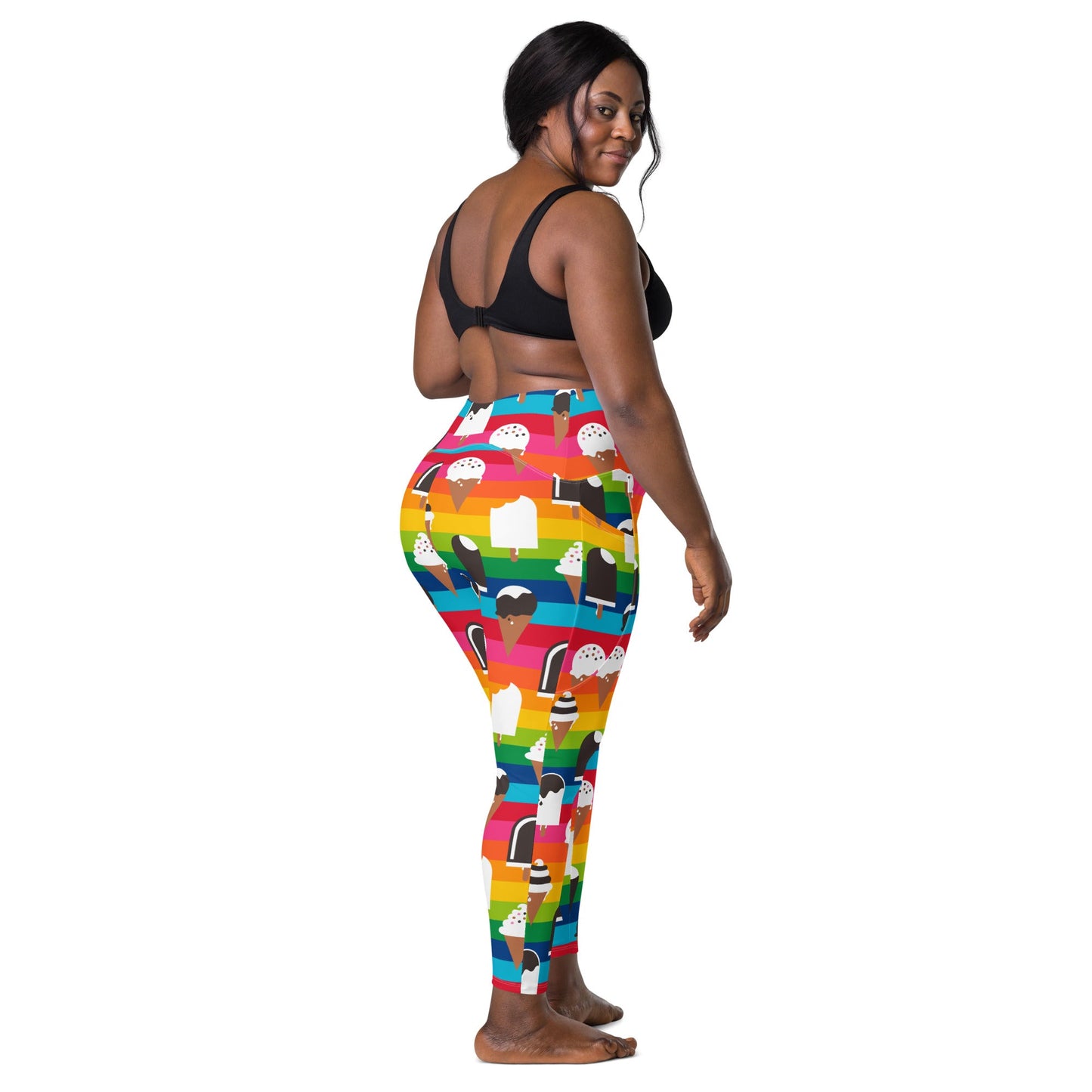 JÄDE rainbow - Leggings with pockets - SHALMIAK