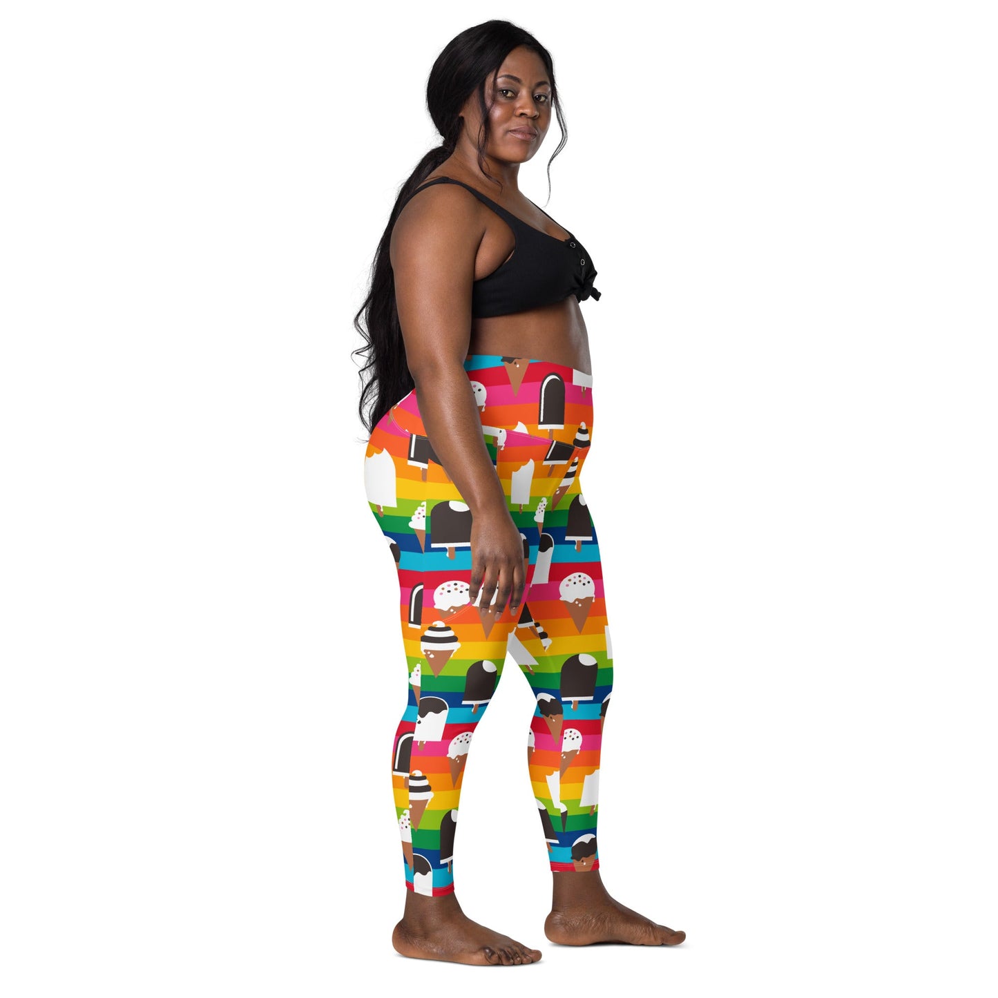 JÄDE rainbow - Leggings with pockets - SHALMIAK