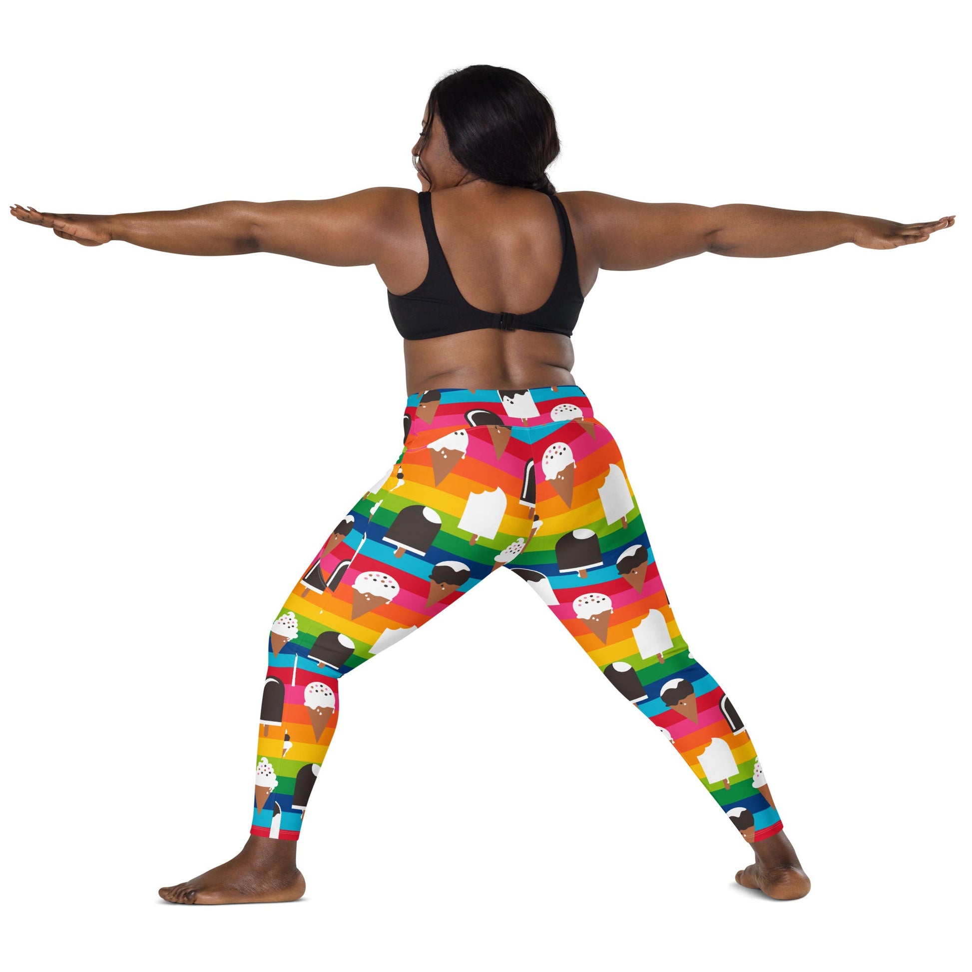 JÄDE rainbow - Leggings with pockets - SHALMIAK