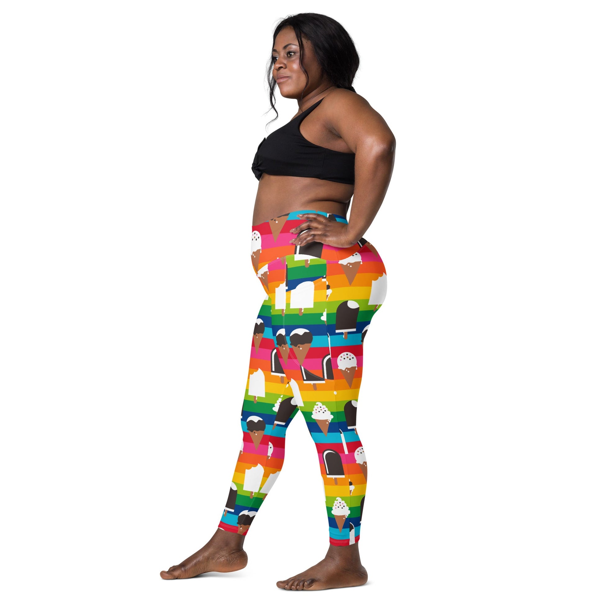JÄDE rainbow - Leggings with pockets - SHALMIAK