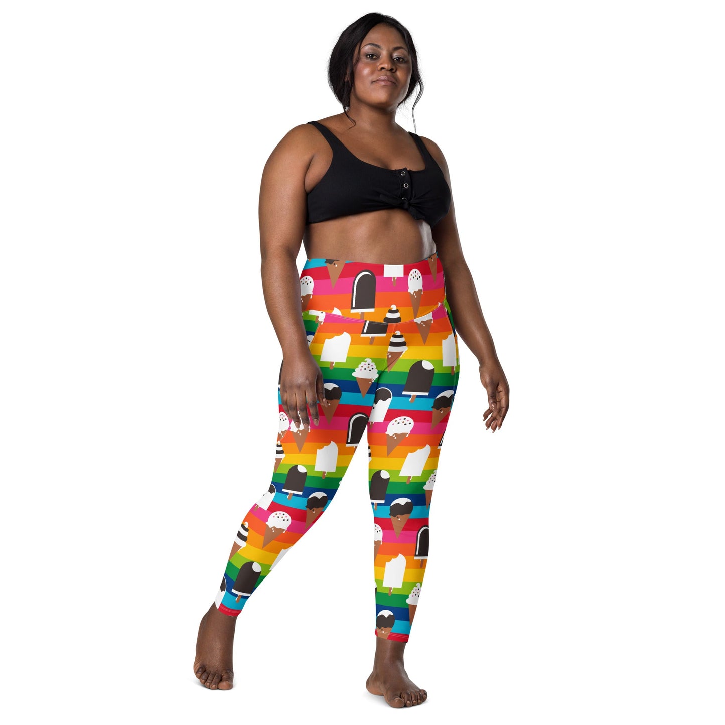 JÄDE rainbow - Leggings with pockets - SHALMIAK