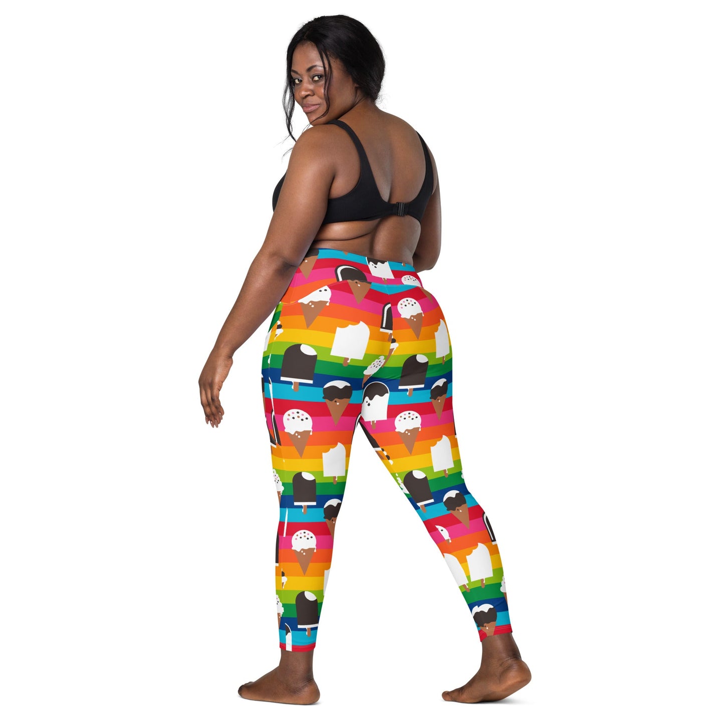 JÄDE rainbow - Leggings with pockets - SHALMIAK