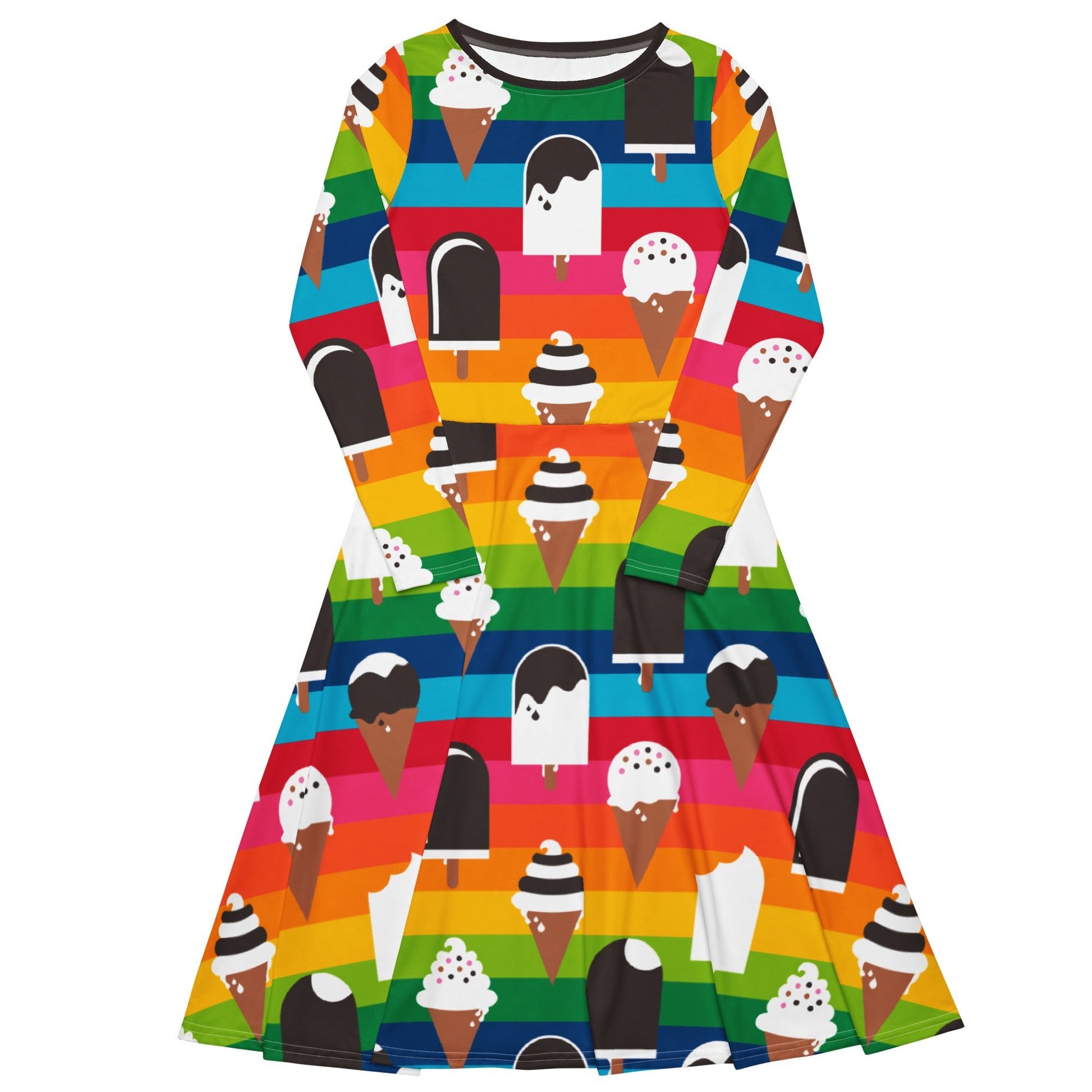 JÄDE rainbow - Midi Dress With Pockets - SHALMIAK