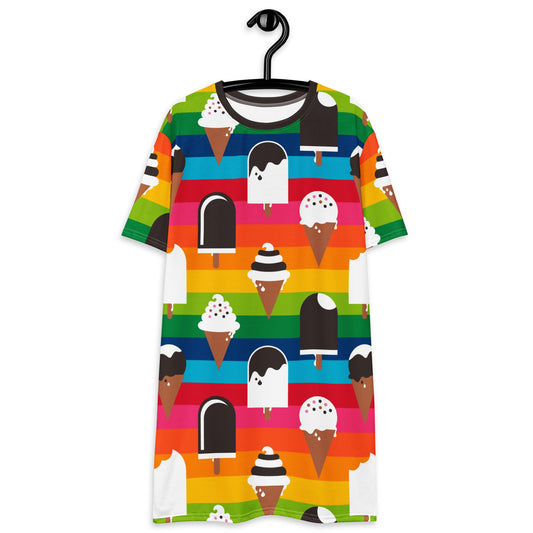 JÄDE rainbow - T-Shirt Dress - SHALMIAK
