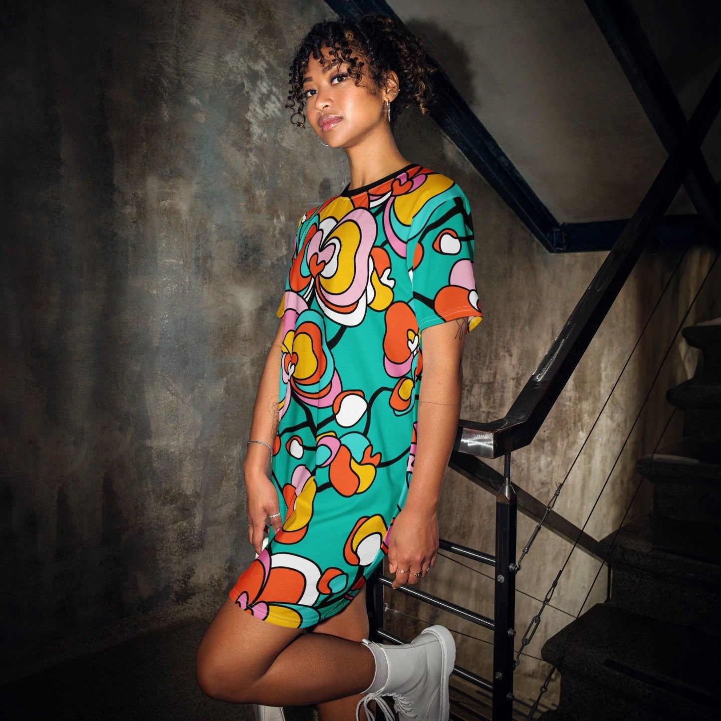 JUBILEE mint - T-Shirt Dress - SHALMIAK