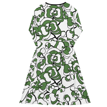 JUBILEE simply green - Midi Dress With Pockets - SHALMIAK
