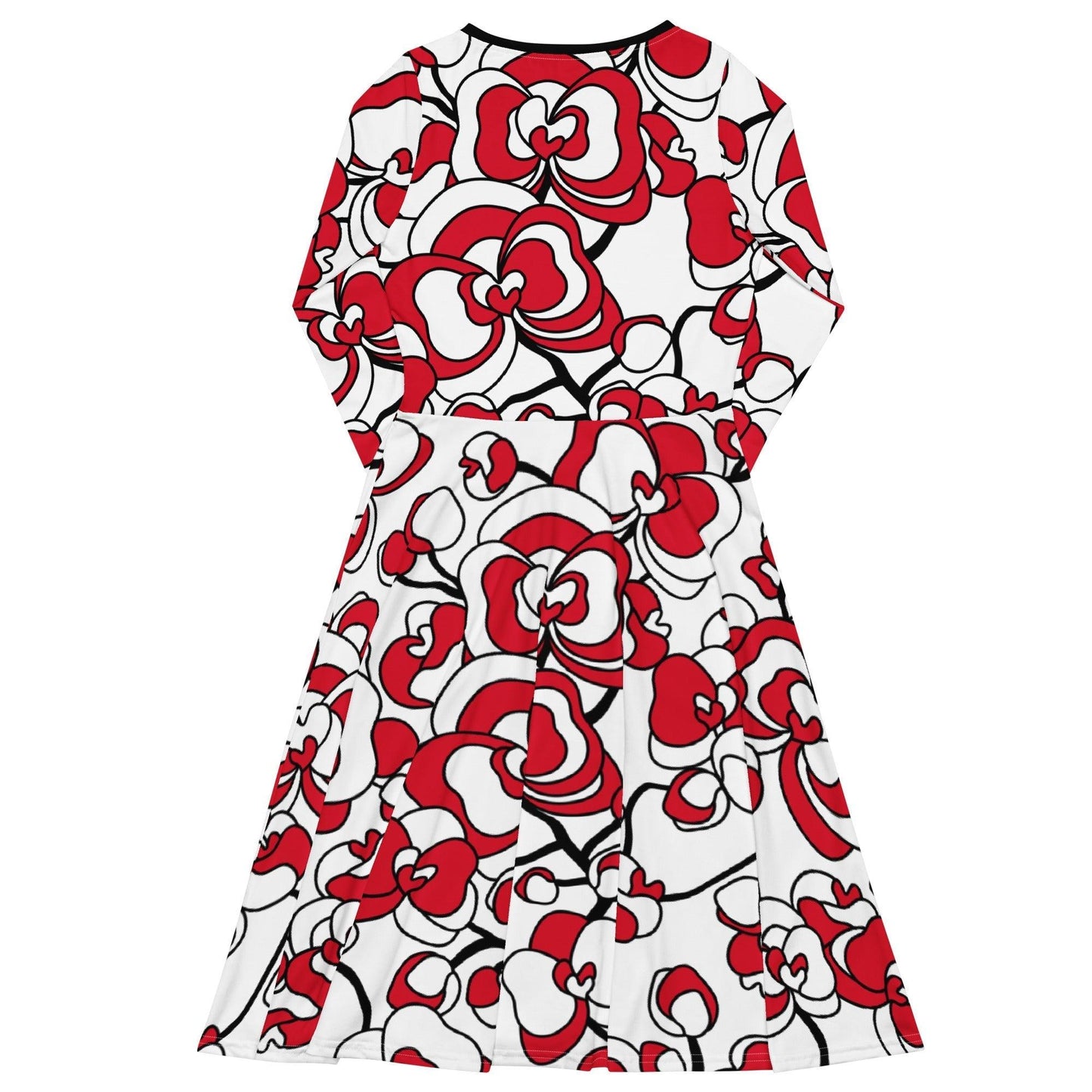JUBILEE simply red - Midi Dress With Pockets - SHALMIAK