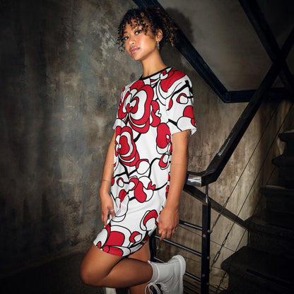 JUBILEE simply red - T-Shirt Dress - SHALMIAK