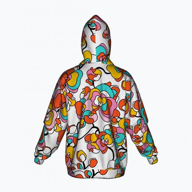 JUBILEE white - Cotton Zipper Hoodie - SHALMIAK