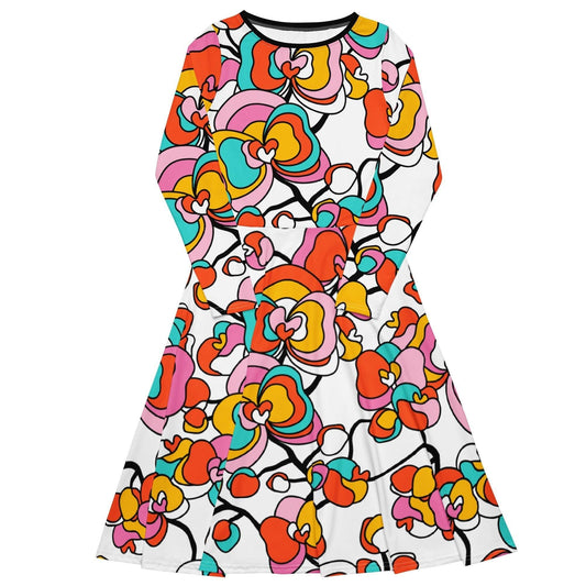 JUBILEE white - Midi Dress With Pockets - SHALMIAK