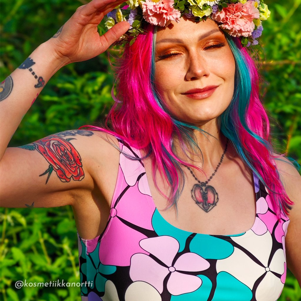 ADELIE pink mint - Skater Dress