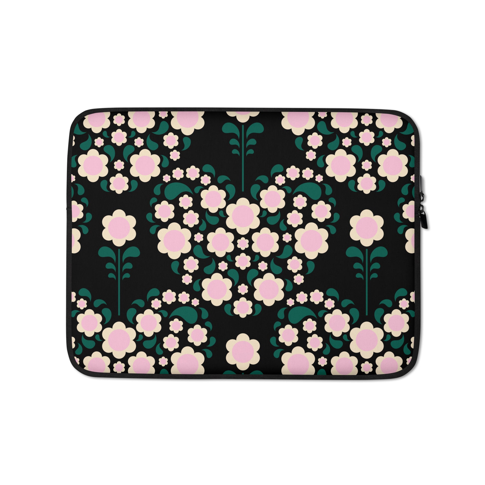 Laptop Sleeve - HEARTBEAT pink black