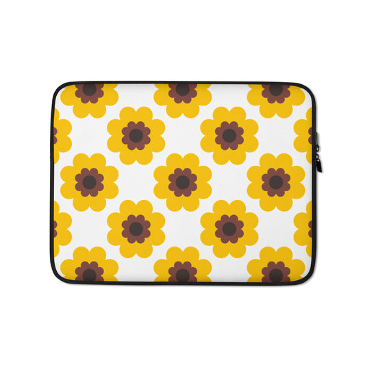 FANCY BLOOM yellow - Laptop Sleeve
