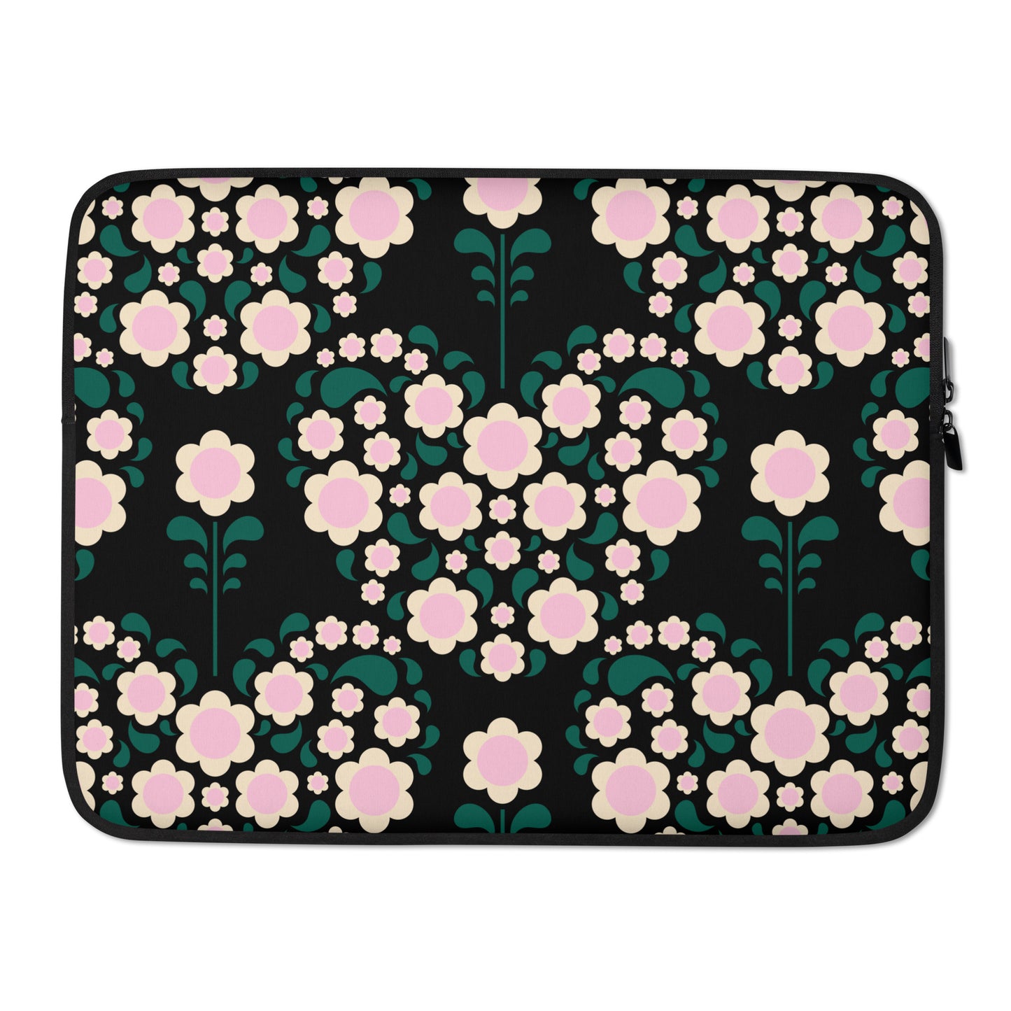 Laptop Sleeve - HEARTBEAT pink black